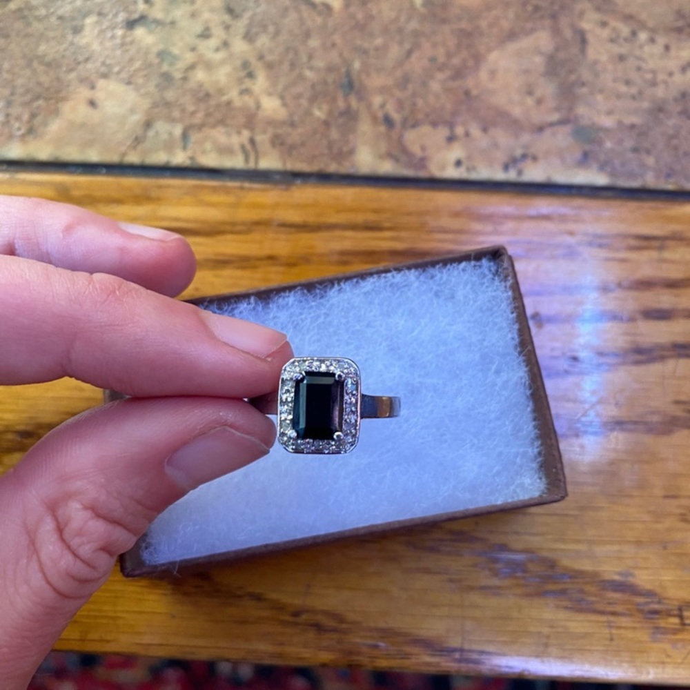 Sterling Silver and Onyx Ring
